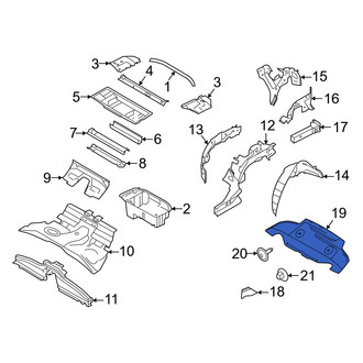 Porsche OE - Front Left Floor Pan Splash Shield