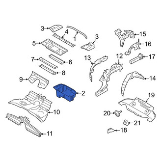 Porsche OE - Rear Spare Tire Compartment