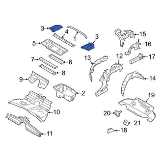 Porsche OE - Rear Left Floor Extension