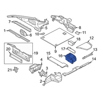 Porsche OE - Rear Floor Storage Compartment