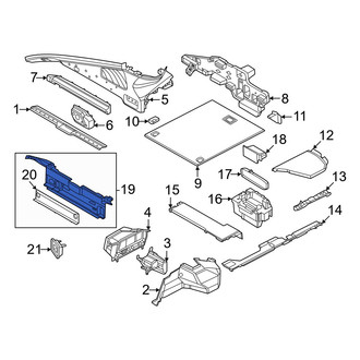 Porsche OE - Rear Left Trunk Trim Panel
