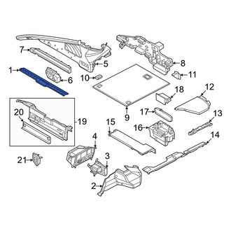 Porsche OE - Rear Liftgate Trim Scuff Plate