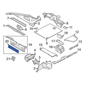 Porsche OE - Left Trunk Trim Panel Insert