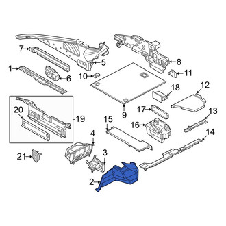 Porsche OE - Rear Center Trunk Trim Panel