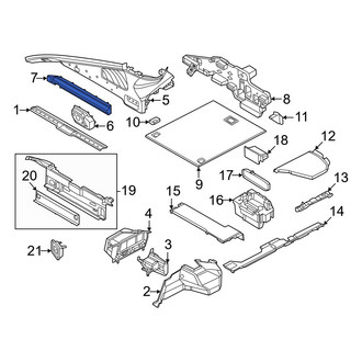 Porsche OE - Rear Left Rearward Package Tray