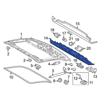 Porsche OE - Rear Tailgate Handle Bezel