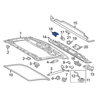 Porsche OE - Rear Upper Park Assist Camera Housing