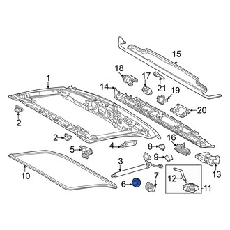 Porsche OE - Rear Liftgate Lock Striker Plate