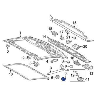 Porsche OE - Liftgate Latch Cover