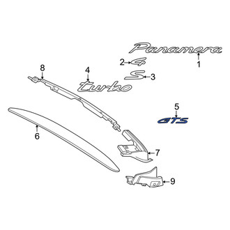 Porsche OE - Rear Hatch Emblem