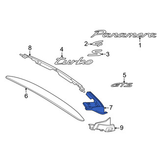 Porsche OE - Rear Right Lower Outer Liftgate Finish Panel