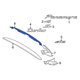 Porsche OE - Rear Lower Center Liftgate Finish Panel