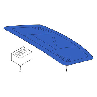 Porsche OE - Rear Liftgate Glass