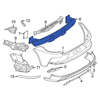 Porsche OE - Rear Bumper Impact Bar