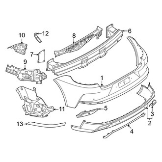 Porsche OE - Rear Bumper - Bumper & Components