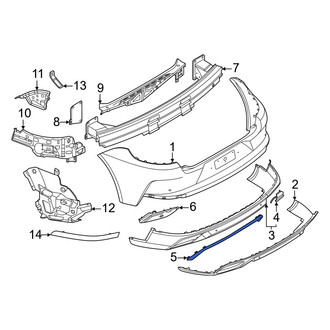 Porsche OE - Rear Bumper Trim