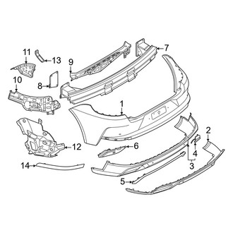 Porsche OE - Rear Bumper - Bumper & Components