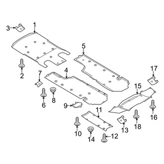 Porsche OE - Radiator Support - Under Cover & Splash Shields (FULL HYBRID EV-GAS (FHEV))