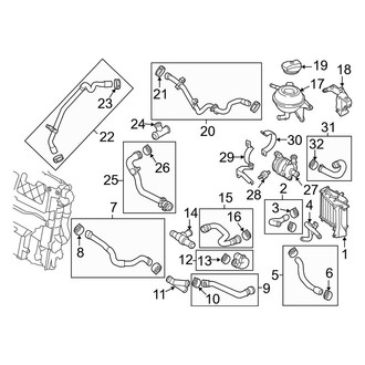 Porsche OE - Cooling - Hoses & Lines (Electric, Control Cooling), (FULL HYBRID EV-GAS (FHEV))