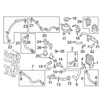Porsche OE - Cooling - Hoses & Lines (Electric, Control Cooling), (S E-Hybrid)