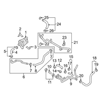 Porsche OE - Cooling - Pump & Hoses (Electric, Motor Cooling)