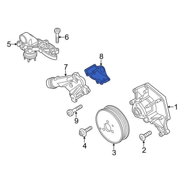 Engine Coolant Water Inlet Gasket