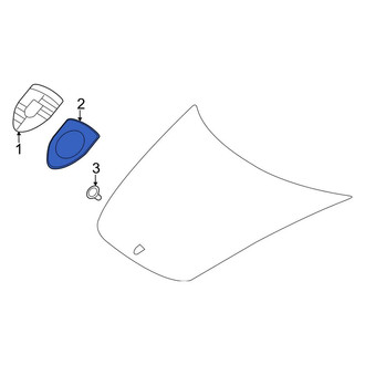 Porsche OE - Hood Emblem Gasket