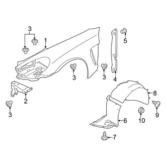 Porsche OE - Fender & Components (PLUG-IN HYBRID EV-GAS (PHEV))