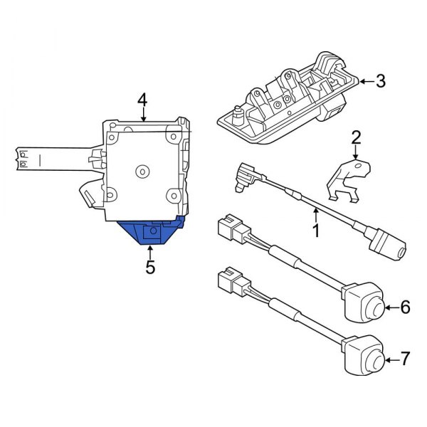 Parking Aid System Control Module Bracket