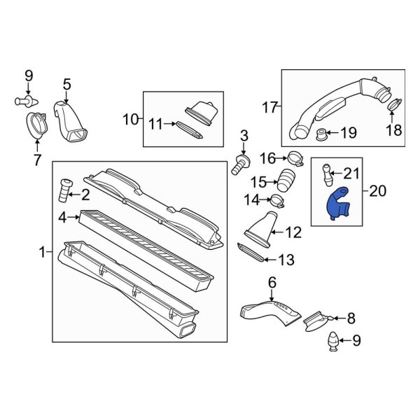 Engine Air Intake Hose Bracket