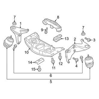 Porsche OE - Engine & Transmission Mounting (FULL HYBRID EV-GAS (FHEV))