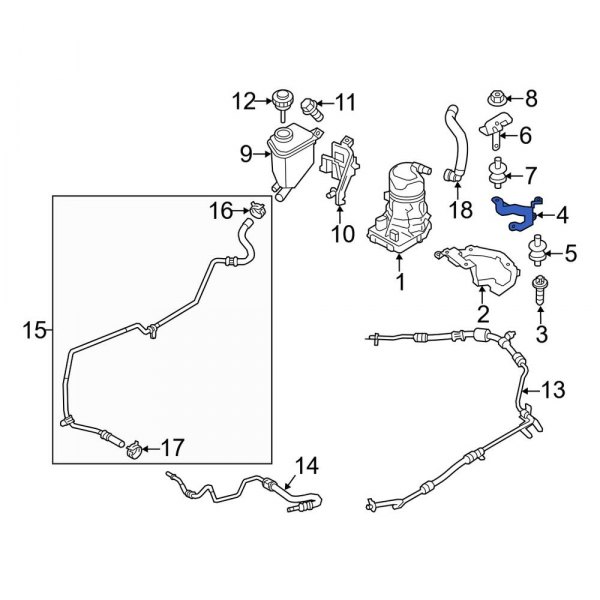 Power Steering Pump Brace