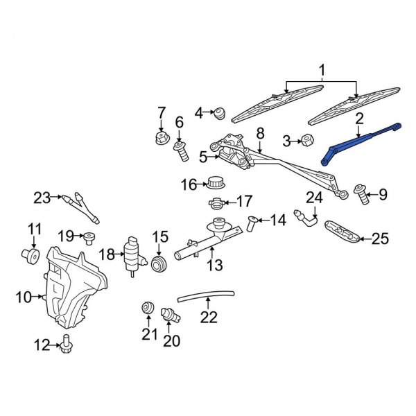 Windshield Wiper Arm