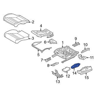 Porsche OE - Front Left Seat Switch Panel