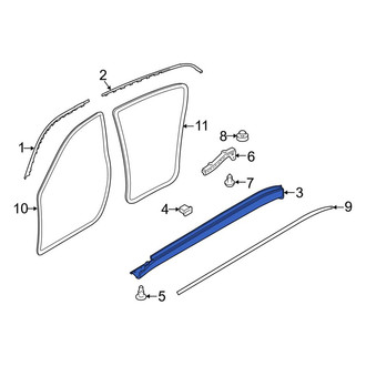 Porsche OE - Left Rocker Panel Guard