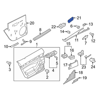 Porsche OE - Front Left Door Window Switch