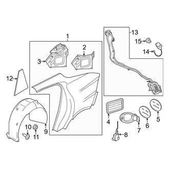 Porsche OE - Quarter Panel & Components (PLUG-IN HYBRID EV-GAS (PHEV))