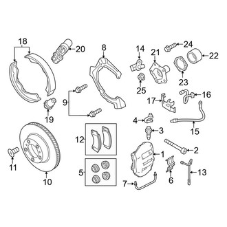Porsche OE - Rear Suspension - Brake Components