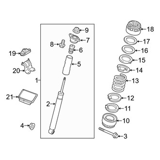Porsche OE - Rear Suspension - Shocks & Components (W/O Dynamic Chassis Control), (S E-Hybrid)