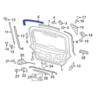 Porsche OE - Rear Outer Hatch Seal