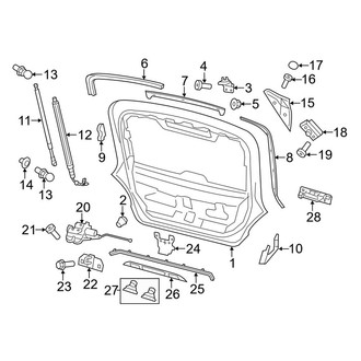 Porsche OE - Lift Gate - Gate & Hardware (FULL HYBRID EV-GAS (FHEV))