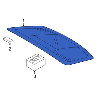 Porsche OE - Rear Liftgate Glass