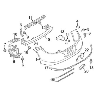 Porsche OE - Rear Bumper - Bumper & Components (FULL HYBRID EV-GAS (FHEV))
