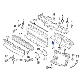 Porsche Panamera Header Panel Brackets & Hardware — CARiD.com