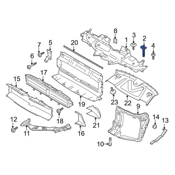 Radiator Support Tie Bar Bolt