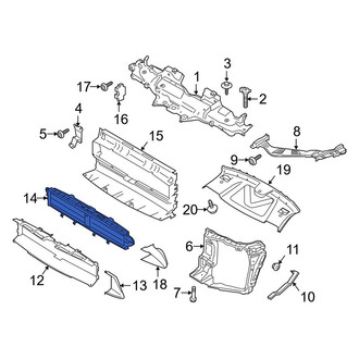 Porsche OE - Front Radiator Shutter Assembly