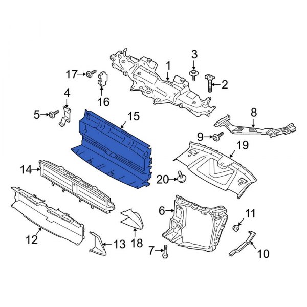 Radiator Support Air Duct