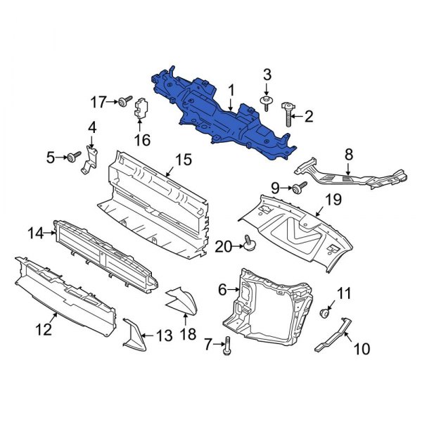 Radiator Support Tie Bar