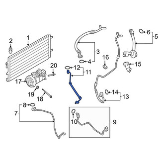 Porsche OE - A/C Refrigerant Discharge Hose