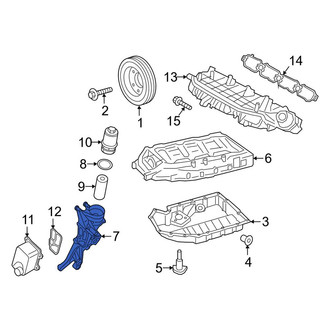 Porsche OE - Engine Oil Filter Housing